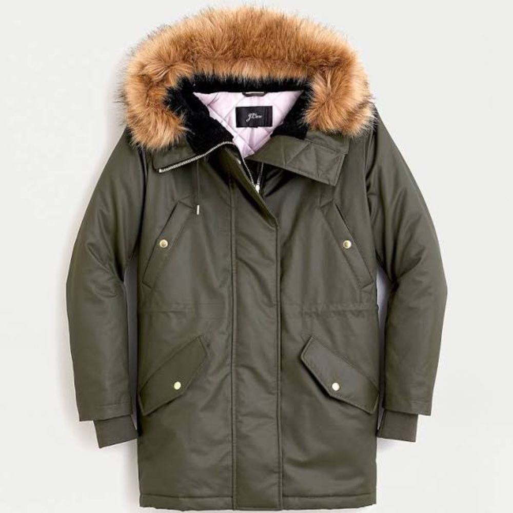 J. Crew Green Winter Parka